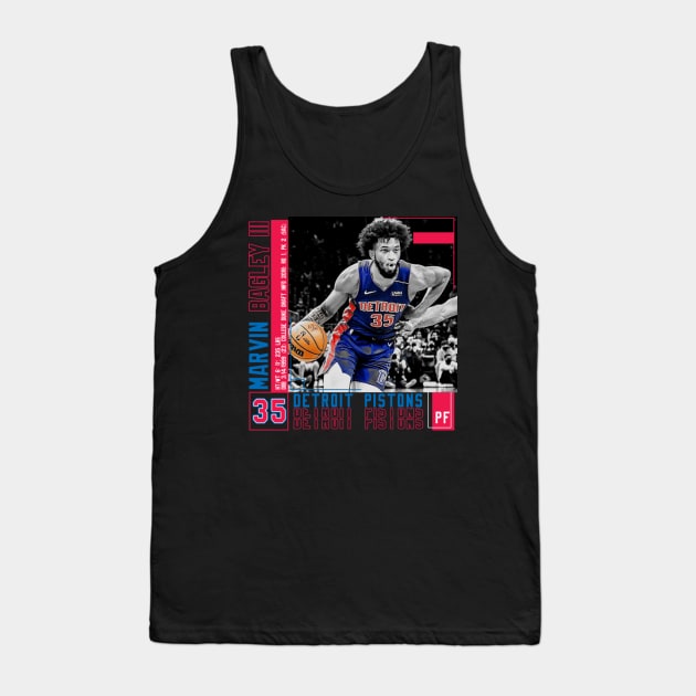 Marvin Bagley Paper Poster Tank Top by art.Hamdan